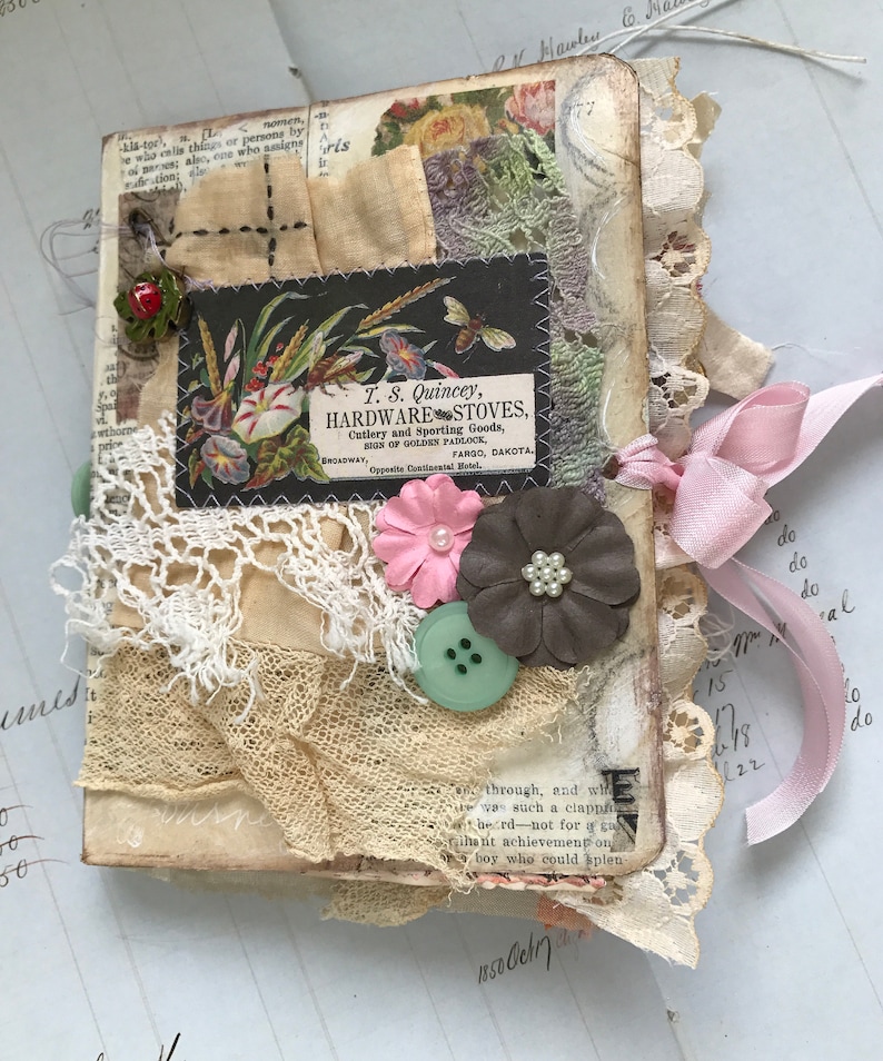 Handmade Art Journal Junk Journal Scrapbook for memories Etsy
