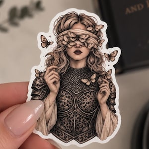 The Knight and the Moth Sticker