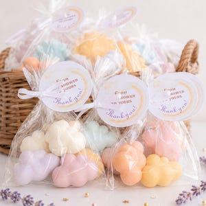 Molnformade minitvålar: Bröllop, babyshowerpresenter (30 set)