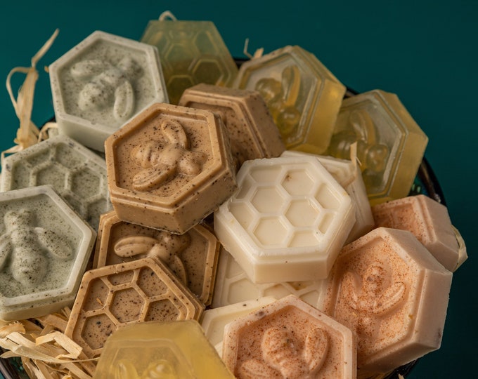 Honeycomb Mini Soap Favors: Artisan Wedding & Shower Guest Soaps