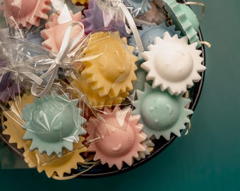 Bulk soap favors Sun shaped mini soap bars Wedding guest favors Baby shower favors bulk