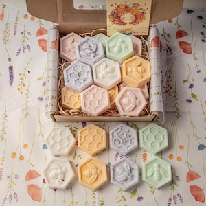 Mini Honey Soap Favors: Natural Goat Milk Artisan Soap - Wedding, Shower Gift
