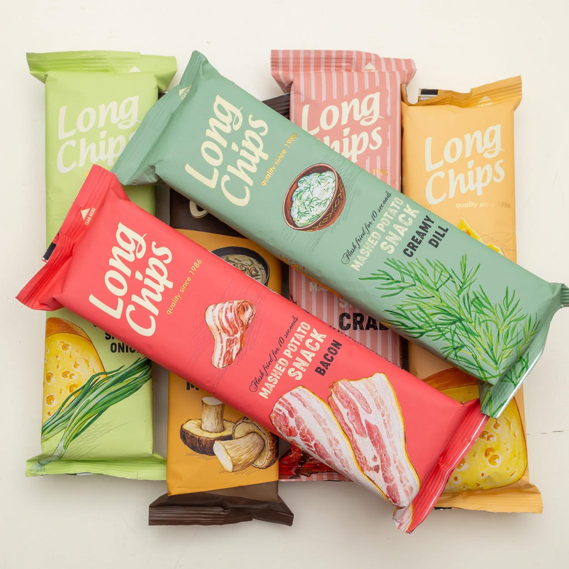 Latvian Local Snack Basket Long Potato Chips Traditional Food to Taste ...
