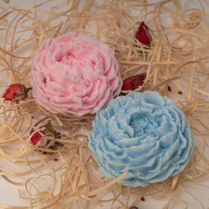 Peony flower soap Goat milk flower soap bars bulk Wedding favors for guests Decorative soap bars Bridal shower gift idea
