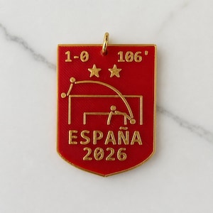 Spain Winning Goal Keychain Worldcup 2026 - Two Stars