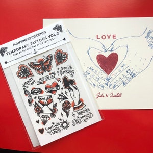 Wahre Liebe Old School Tattoo Hand Herz Illustration Etsy