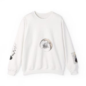 The Last Observer illustration Sweatshirt | moon eclipse rooftop graphic
