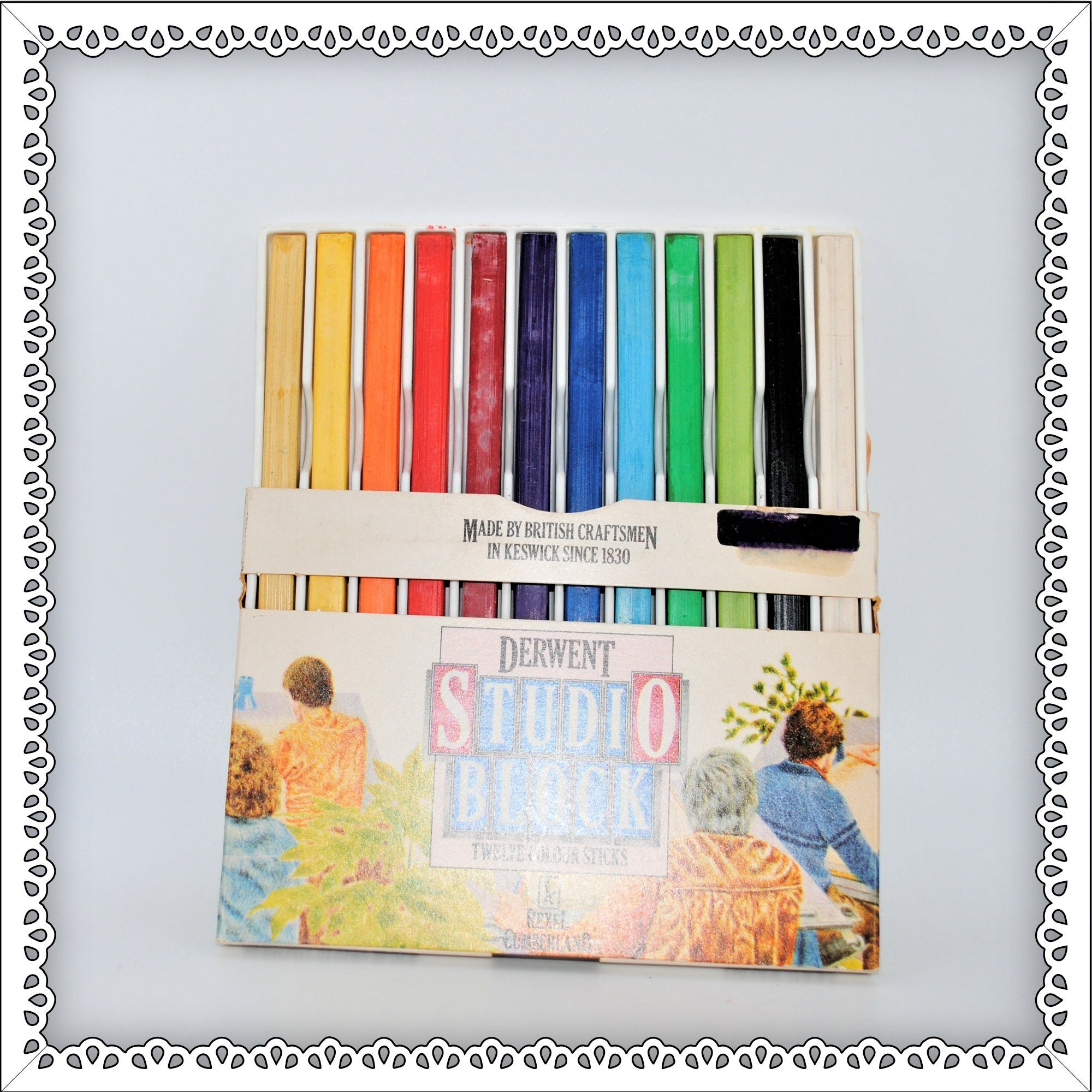 36 Watercolor Pencils, Derwent Inktense Watercolor Water Soluble Pencils  4mm Core Derwent Drawing Watercolor Pencil, Tin 