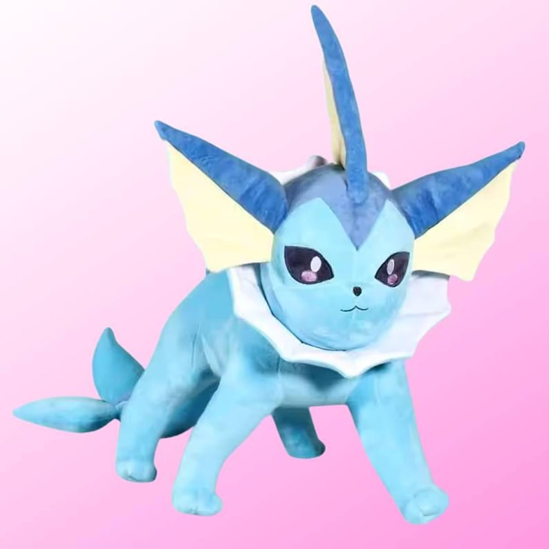 Vaporeon plush with SPH, 80cm x 50cm