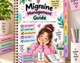 Migraine Management Planner: Track Symptoms, Triggers, Treatments (PDF Download)