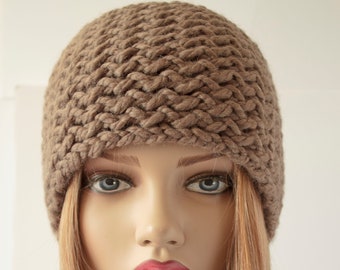 Mocha headband  knit headband earwarmer headwrap Wide hedband Winter headband hairband Gift for Her Free Shipping  Fashion Women Accessories