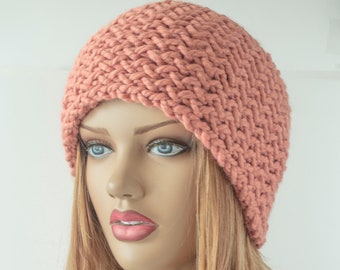 Salmon headband  knit headband earwarmer headwrap Wide hedband Winter headband hairband Gift for Her Free Shipping  Fashion  Accessories