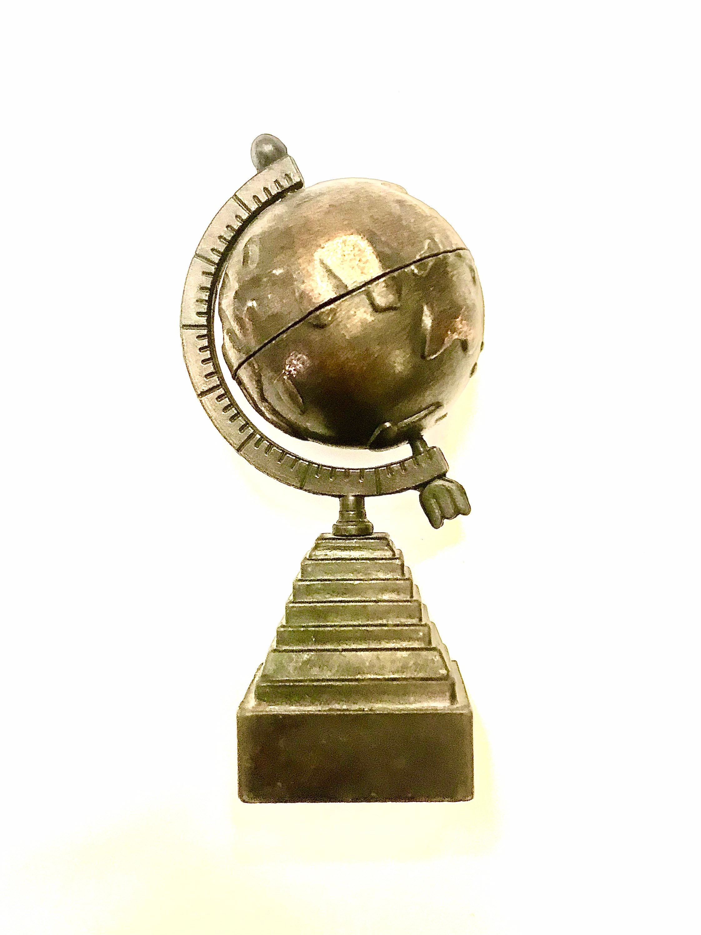 Copper Globe Pencil Sharpener Made in Hong Kong 1970's Etsy