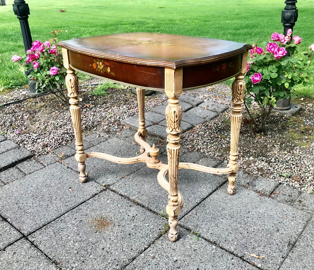 Mid Century French Provincial Accent Table Angelus Mfg Co 1960-70s ...