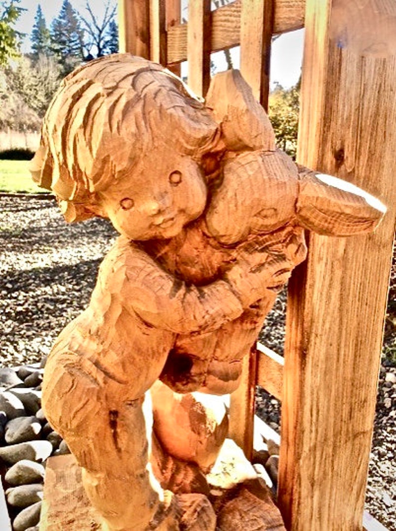 Anri Original 16in Wood Sculpture Sarah Kay Rough Etsy