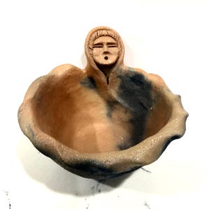 Terracotta Clay Cache Pot by Jessie Marcus of Taos Pueblo, NM