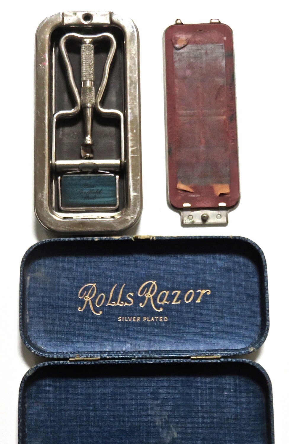Vintage Rolls Razor in Silver Plated Box Set of 2 Antique Etsy