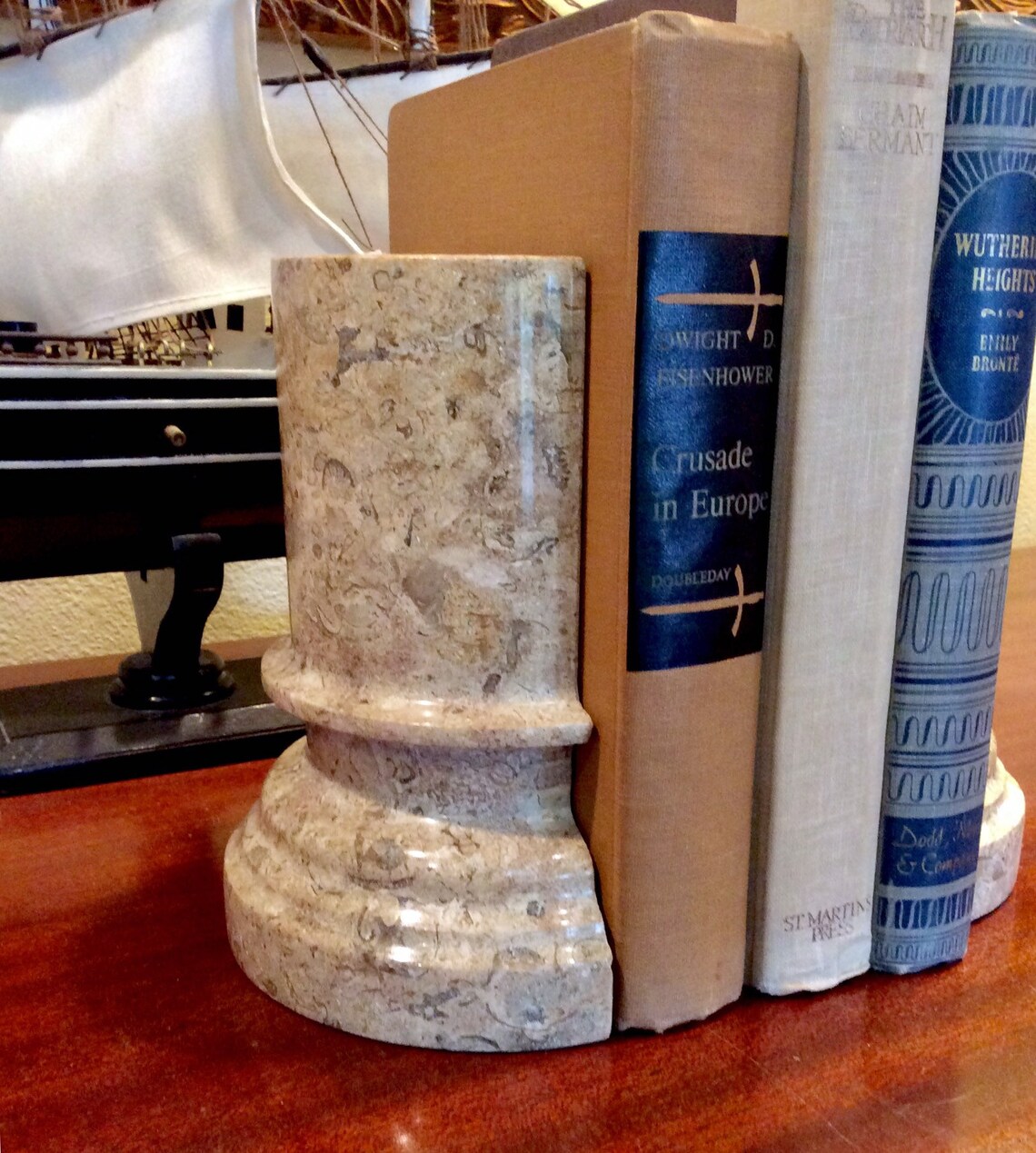 Carved Stone Bookends Natural Stone Column Design Made in Etsy