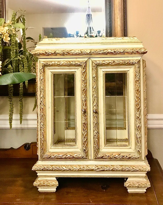 Ornate display cabinet discount