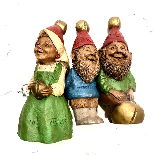 Tom Clark 3pc Gnome Figurines - No Box