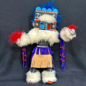 Handmade Kachina Doll: 15&quot; Pueblo/Hopi/Zuni Ceremonial Spirit Doll