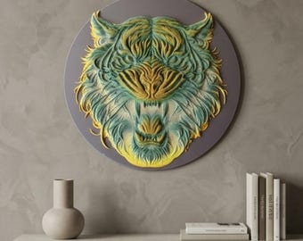 3D Tiger Wall art