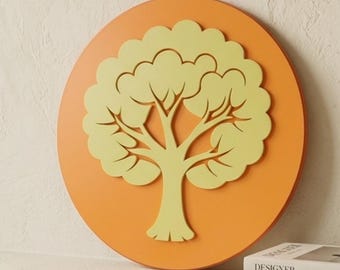 3D printed Tree Emblem Wall Art