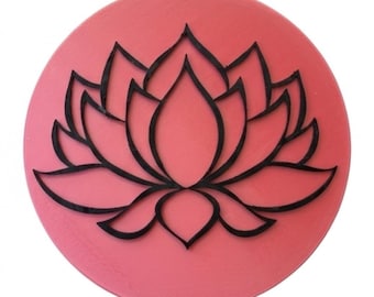 3D printed Lotus Flower Wall Art