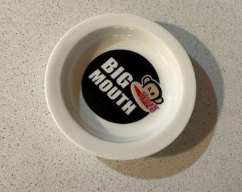 Vintage Paul Frank Julius Monkey Trinket Dish, Y2K Ceramic Bowl, 2000s Nostalgia