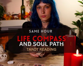 Life Compass Tarot Reading, Soul Path Spiritual Guidance, Personalized PDF (Same Hour)