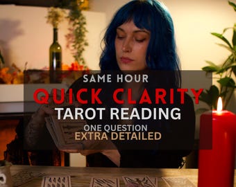 One Question Quick Tarot Card Reading, Same Hour Love Career, Clear Answer (PDF)