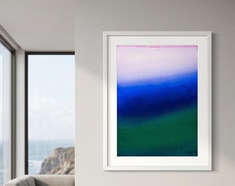 Abstrakt färgfält konsttryck – Giclée-reproduktion, akrylmålning (flera storlekar)