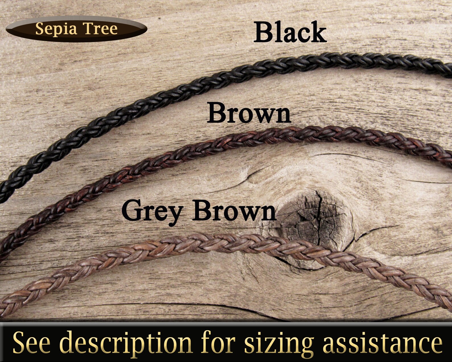 4mm Braided Leather Cord Necklace With Sterling Silver Swivel Clasp