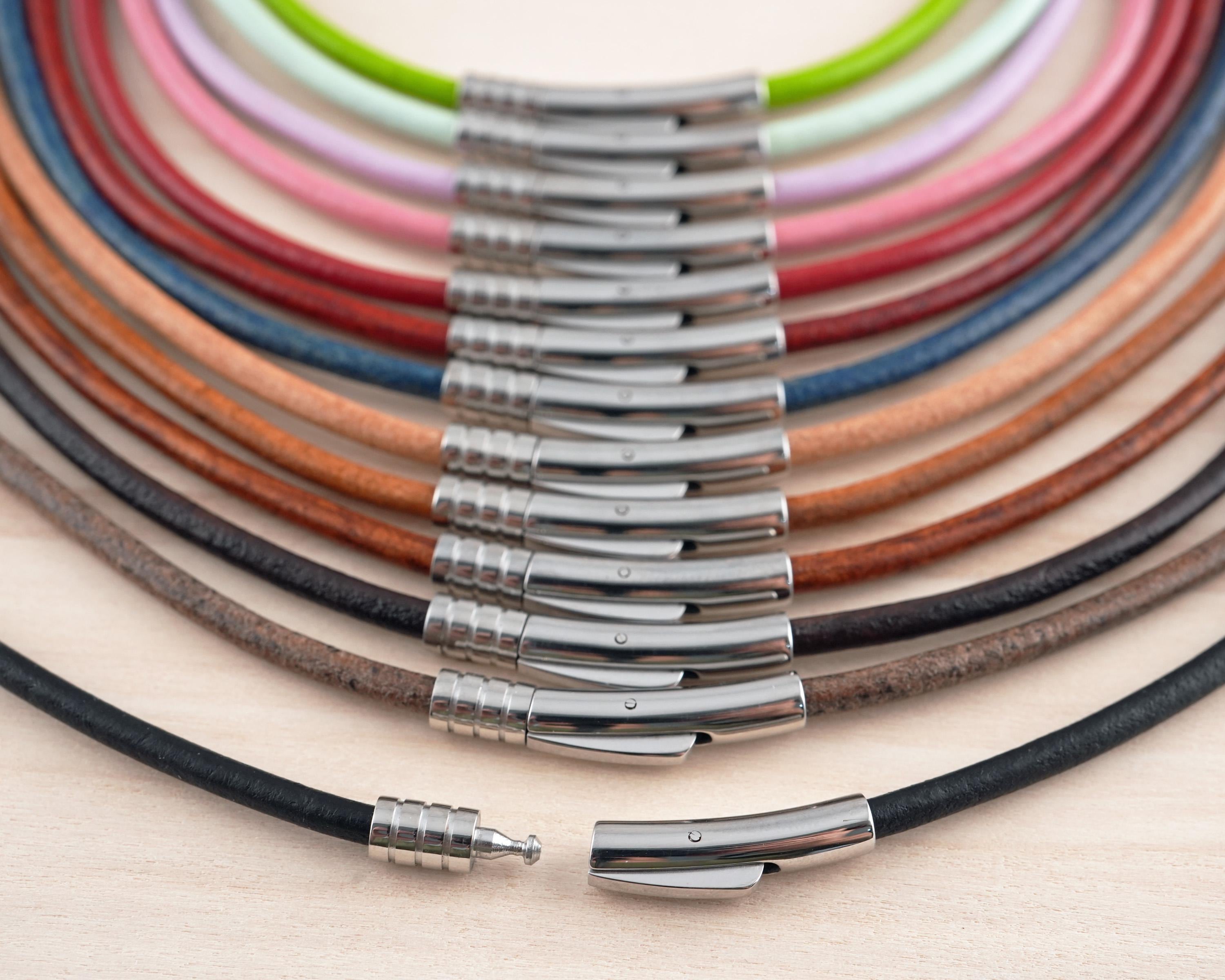 3mm Leather Necklace Cord for Pendant or Replacement, With Secure