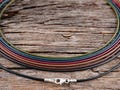 2mm Mediterranean Leather Necklace Sterling Silver Findings, Colored Or Black Thin Leather Cord for Pendants