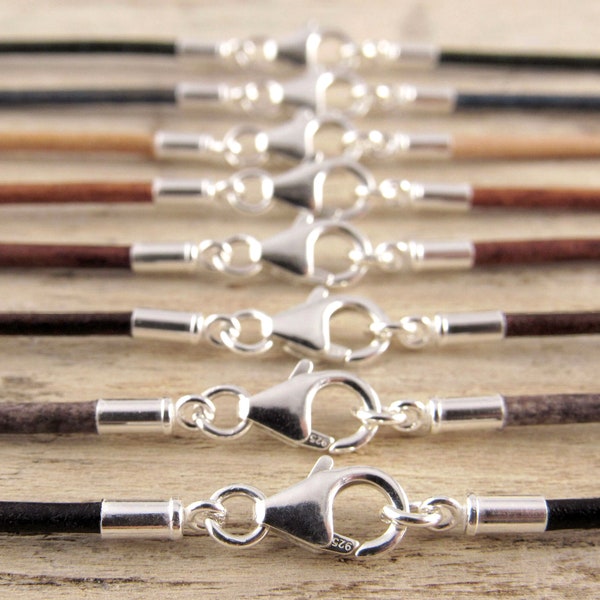 Thin Leather Rope for Necklace Etsy