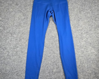Lululemon Womens Blue Wunder Under High Rise Athletic Yoga Leggings
