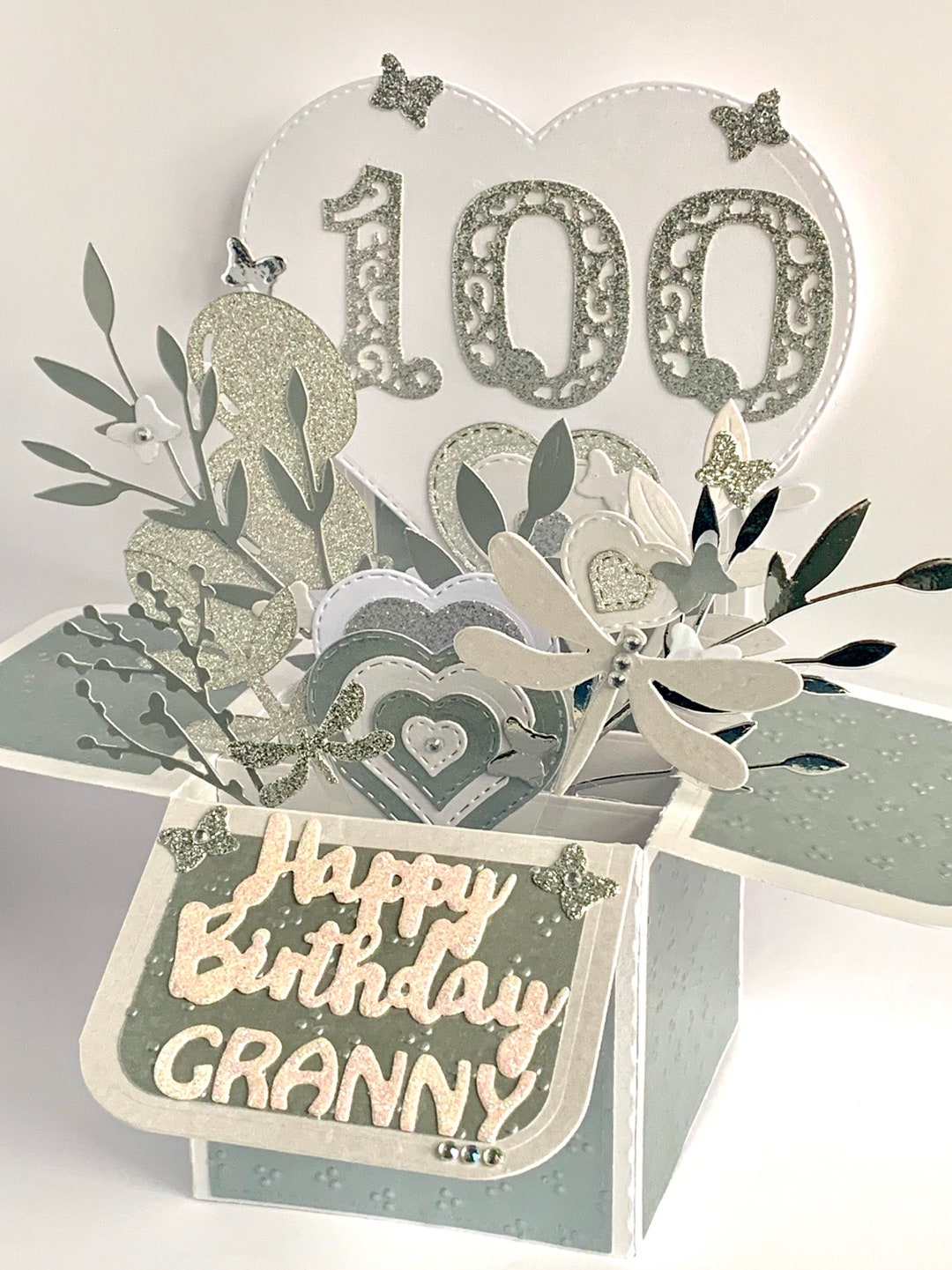 Birthday Card, 3D Pop up Box Card, Exploding Box Card, Milestone Card ...