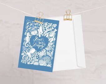 Love You Deeply Ocean Pun Greeting card