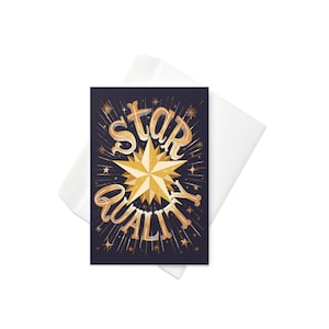 Carte de vœux - Star Quality Space Lettering