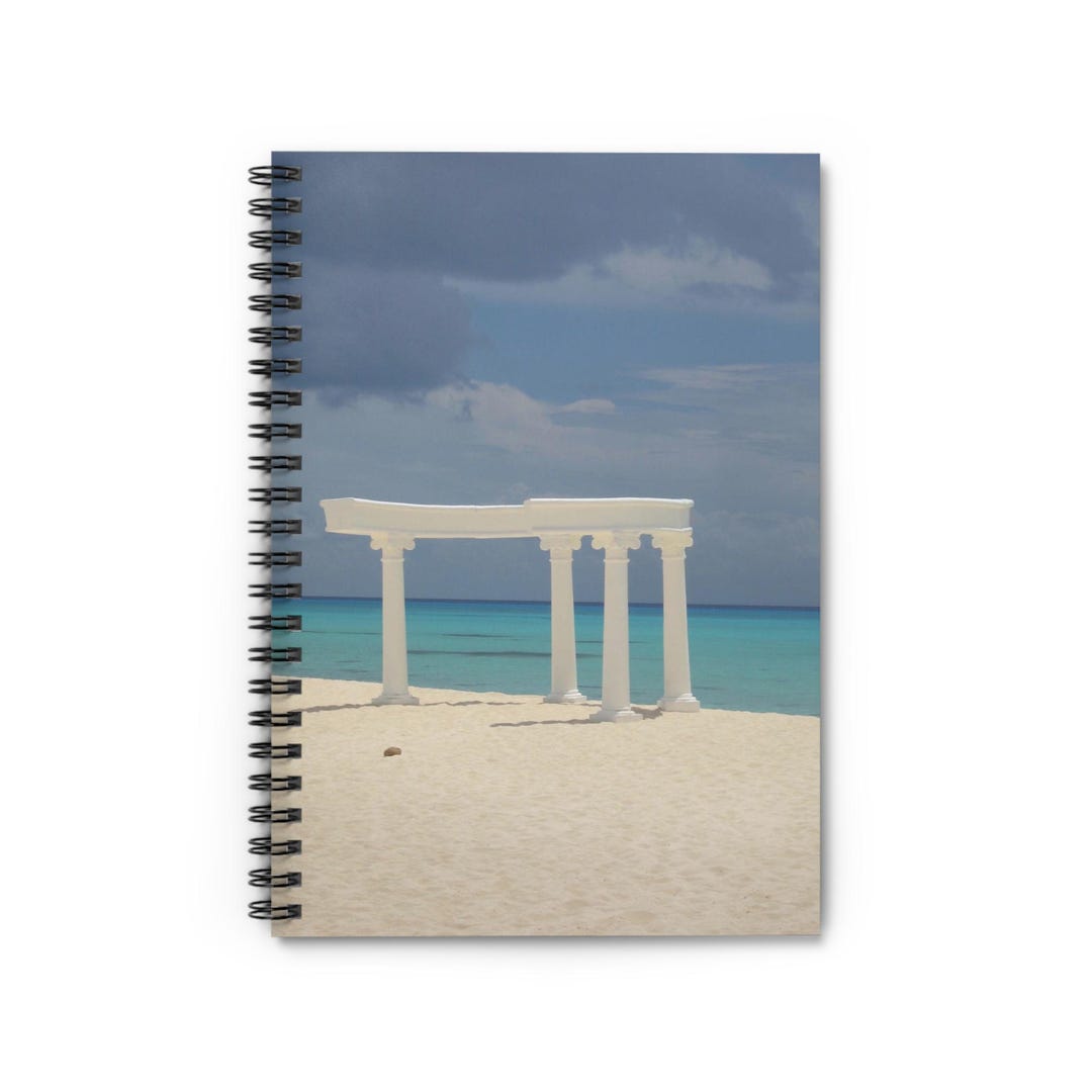 Greek Beach Spiral Notebook - Ruled Line - Etsy