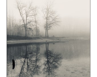 Misty Reflection, landscape photography, wall art