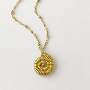 Gold Seashell Necklace, Beach Necklace, Shell Necklace