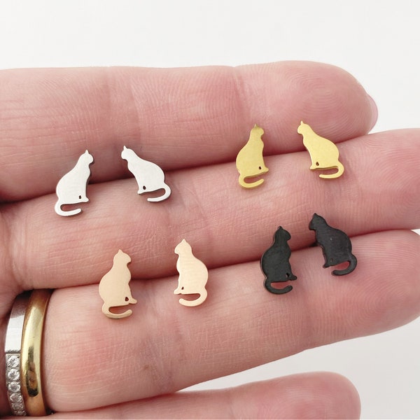 Cat Earrings Etsy