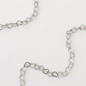 Heart Chain Silver or Gold