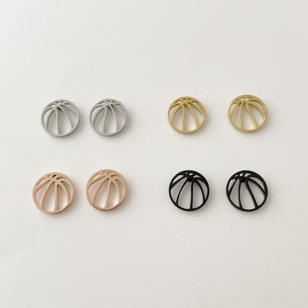 Basketball Stud earrings, Sport earrings, gold, rose gold, silver, black