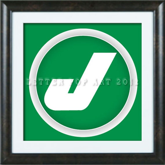 Alphabet Pop Art Print Using Famous Brand Logo Letter