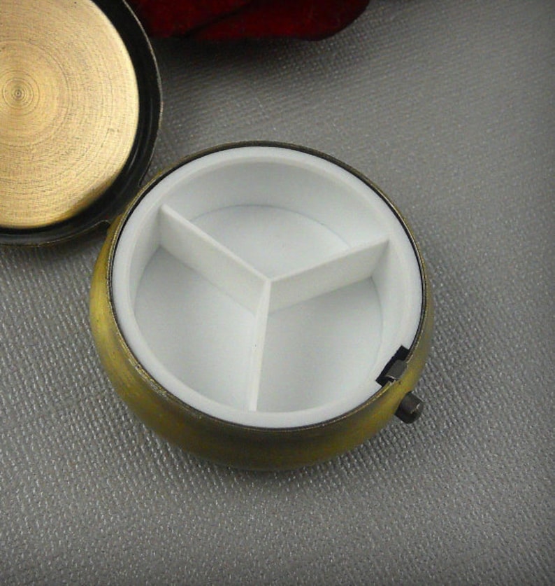 Pill Box Pill Case Vintage Gift Pillbox Pill Container Etsy