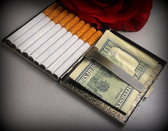 carhartt cigarette case Elephant Cigarette Cas, Cigarette Holder,cigarette Box, Vintage Inspired,  Wallet, Cigarette, Metal Wallet
