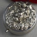 Silver Pill Box Pill Case, Vintage Gothic Inspired, Large Silver Lion Head Pill Box, Father's Day Mothers Day Gift For Her 